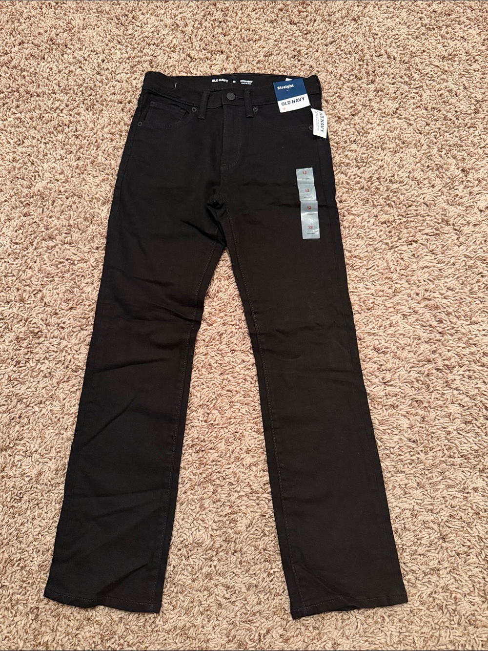 Old Navy Black Girls Straight Jeans Size 12